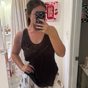 Zara brown tank